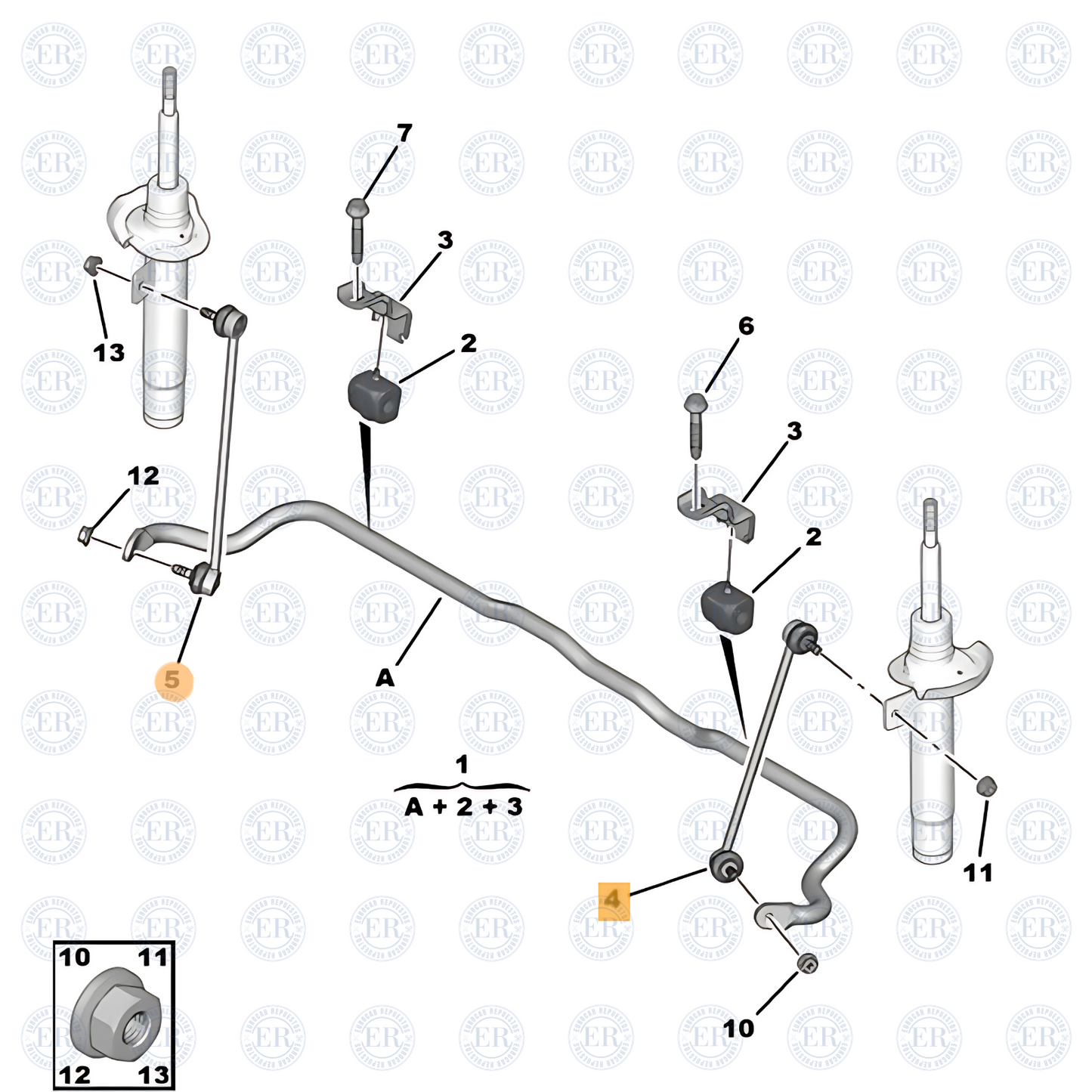 Bieleta Barra Estabilizadora (Muñeco) Izq