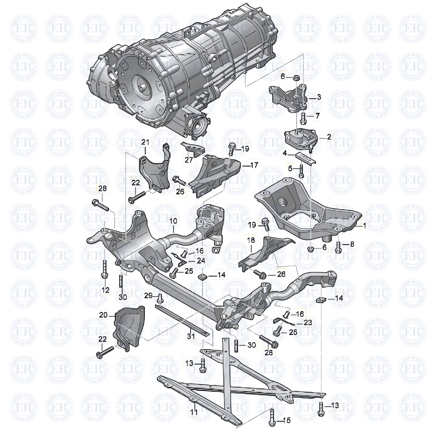 Soporte De Motor Trasero