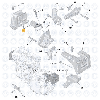 Soporte De Motor Derecho