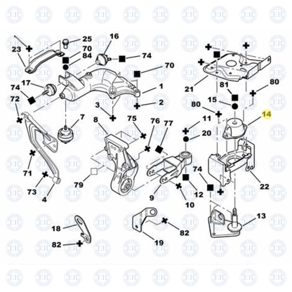 Soporte Elástico De Motor Izquierdo