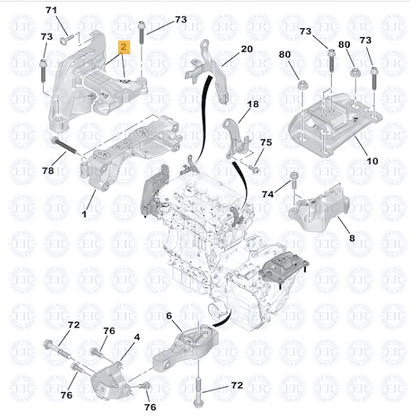 Soporte De Motor Derecho
