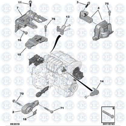 Soporte De Motor Trasero