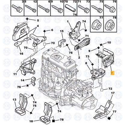 Soporte De Motor Izquierdo